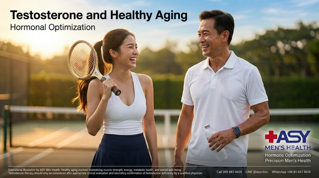 Fit middle-aged father and his adult daughter enjoying pickleball together, illustrating healthy aging, vitality, and hormone-supported active living.