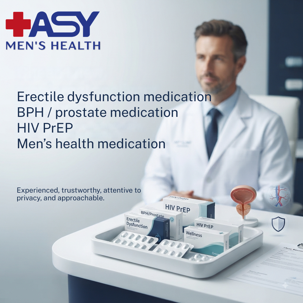 Men's Health Medications at ASY Clinic Pattaya