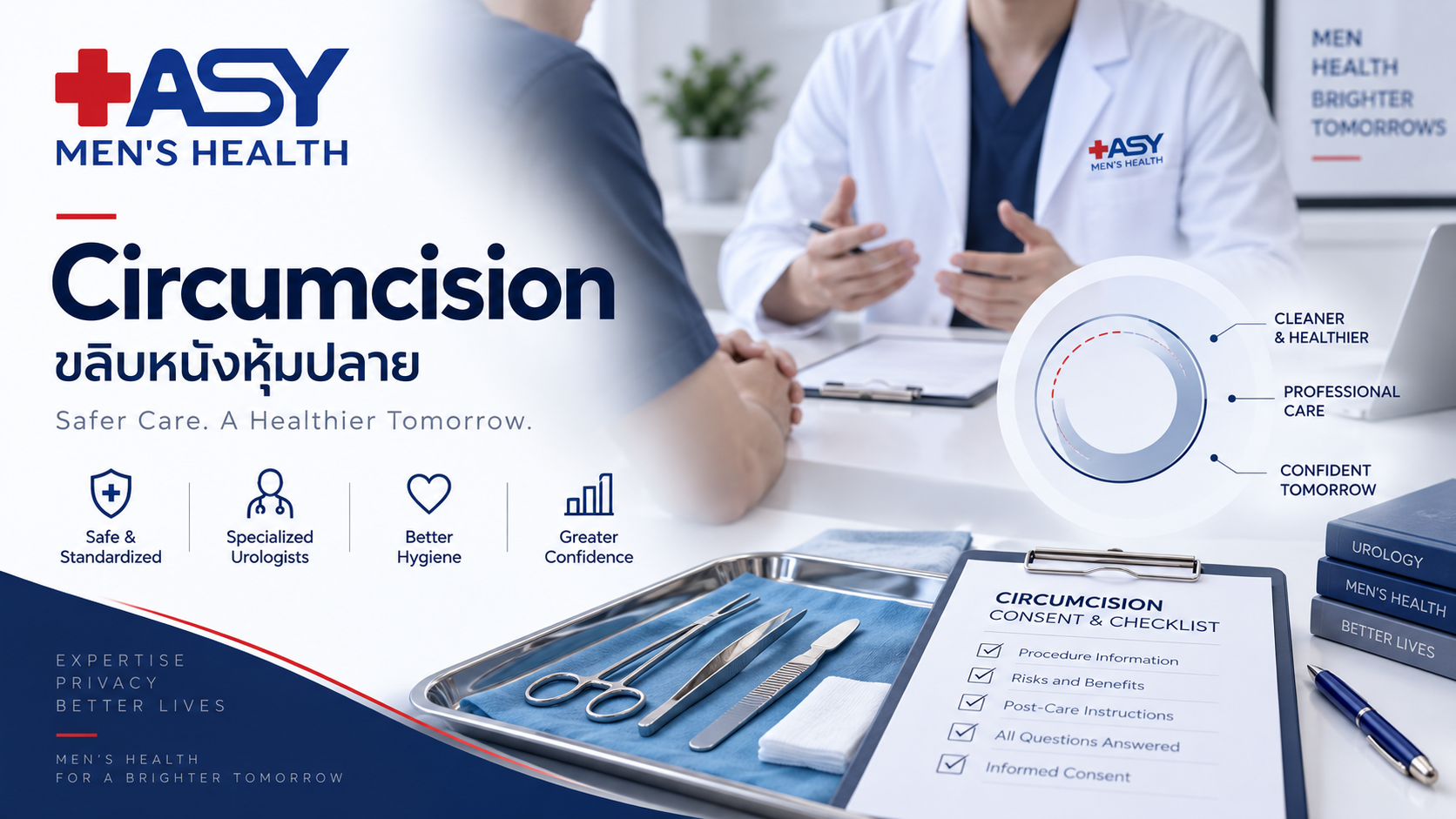 Circumcision consultation with a urologist at ASY Men's Health Pattaya