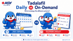 Tadalafil daily vs on-demand treatment for erectile dysfunction at ASY Clinic Pattaya
